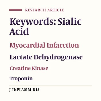 The relationship between serum sialic acid level and some cardiovascular markers in patients with myocardial infarctions