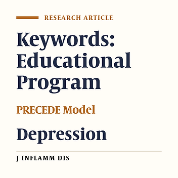 The effect of PRECEDE Model-based educational program on depression level in patients with coronary artery bypass grafting