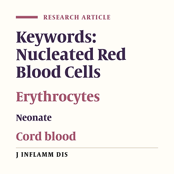 Predictive value of nucleated red blood cells count in cord blood of newborn