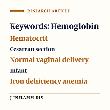 Correlation between neonatal cord blood hemoglobin and hematocrit with mode of delivery
