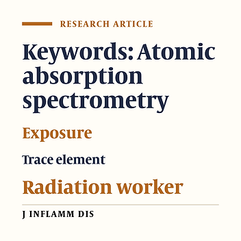 Relationship between occupational exposure and concentration of some trace elements in radiology and radiotherapy workers