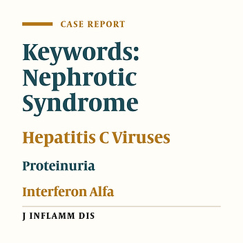 Nephrotic syndrome in a patient with hepatitis C infection