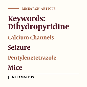 Effect of dihydropyridine Ca2+ channel blockers on PTZ-induced clonic seizure threshold in mice