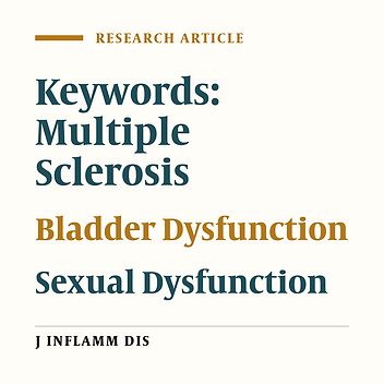 Prevalence of bladder and sexual dysfunctions in patients with multipl