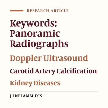 Comparison of panoramic radiography in detection of carotid artery calcifications with Doppler Sonography results