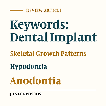 Dental implants for growing children