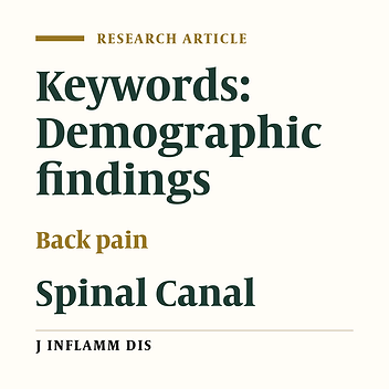 Demographic findings in patients with low back pain caused by lumbar spinal stenosis in Imam Khomeini Hospital of Tehran University (2003 - 2004)