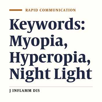 Prevalence of myopia in people who slept under bright light at night until the age of 3 years