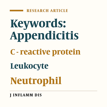 Diagnostic value of WBC count and C-reactive protein for detection of acute appendicitis in children