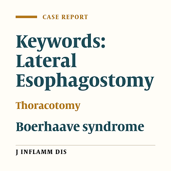 Lateral esophagostomy with thoracic drainage in treatment of esophageal perforation