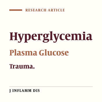 Comparison of plasma glucose level among traumatic patients in casualty and emergency department