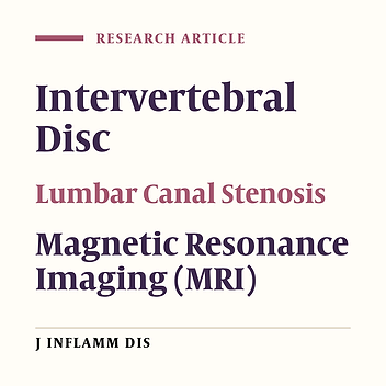 Prevalence of degenerative disc disorders in patients with lumbar stenosis(2003 - 2004)