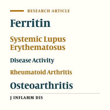 Comparison of serum ferritin level in patients with systemic lupus erythematosus, rheumatoid arthritis and osteoarthritis