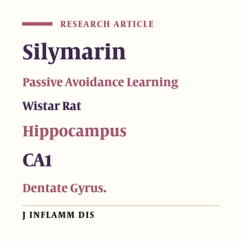 The effect of silimarin on learning and histological changes of hippocampal regions in male offsprings of rat