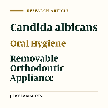 Effect of removable orthodontic appliances on prevalence of oral Candida albicans in children