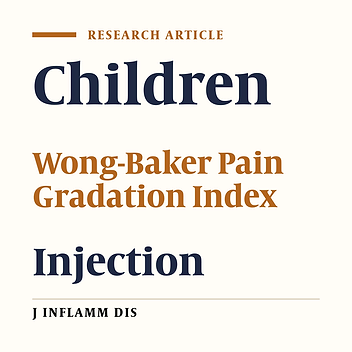 The effect of balloon inflating on venous opening pain in children