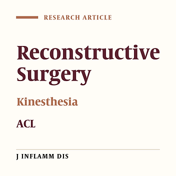 Comparison of kinesthesia in patients with anterior cruciate ligament tears before and after reconstructive surgery at acute phase