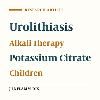 Evaluation of response to treatment with polycitra-K in urolithiasis of children