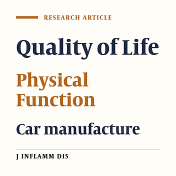Relationship between quality of life and musculoskeletal disorders in car manufacturing workers