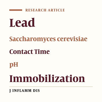 Optimizing conditions of lead removal by Saccharomyces cerevisiae in laboratory condition