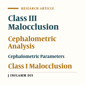 Comparison of some cephalometric indices in skeletal class III with skeletal class I patients