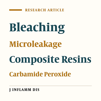 Effect of post operative bleaching on marginal leakage of composite restorations