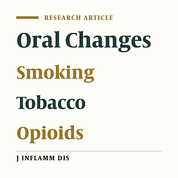 Oral changes associated with tobacco and opioids consumption in patients referred to Zahedan Dental School