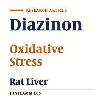Evaluation of oxidative stress biomarkers of rat liver exposed to acute doses of diazinon