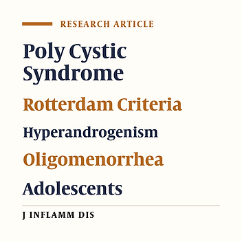 Prevalence of various phenotypes of polycystic ovarian syndrome among high school girls of Shiraz (2009)