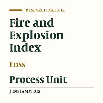 Determination of fire and explosion loss in a chemical industry by fire and explosion index