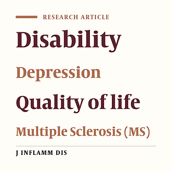 Impact of disability and depression on quality of life in individuals with multiple sclerosis