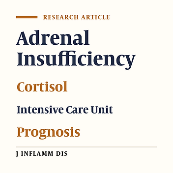 Association of serum cortisol with critical illness scoring and prognosis in intensive care unit