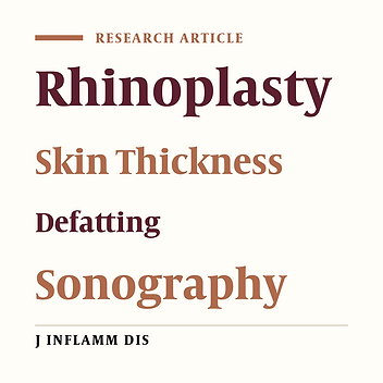 Sonographic evaluation of nasal tip skin stickness among patients undergoing rhinoplasty with or without defatting