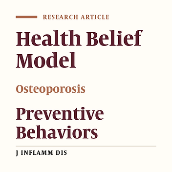 The effect of Health Belief Model on promoting preventive behaviors of osteoporosis among rural women of Malaye