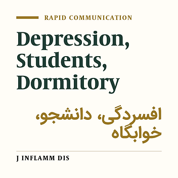 Comparison of depression in students of Islamic Azad University living in Takestan, Abhar, and Bouin-Zahra dormitories (2009)