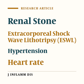 Correlation of extracorporeal shock wave lithotripsy with mean arterial blood pressure and heart rate in patients with kidney stones