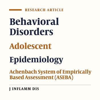 Prevalence of behavioral disorders among adolescent students of Zanjan province (2009-2010)