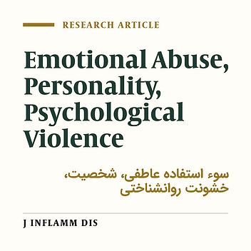 Personality correlates of emotionally abused students with the opposite sex