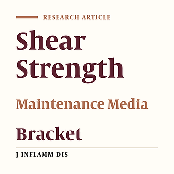 Effect of maintenance media on shear bond strength of orthodontic brackets