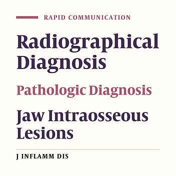 Correlation between radiographic and histopathologic findings in distinction of jaw intraosseous lesions