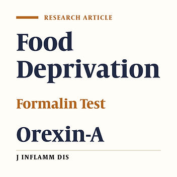 Effect of Orexin receptor-1 antagonist in acute food deprivation on formalin test