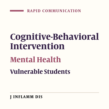 The effect of cognitive-behavioral interventions in improving the mental health of vulnerable students in Qazvin University of Medical Sciences (2009)