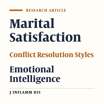 Prediction of marital satisfaction on the basis of components of emotional intelligence and conflict resolution styles