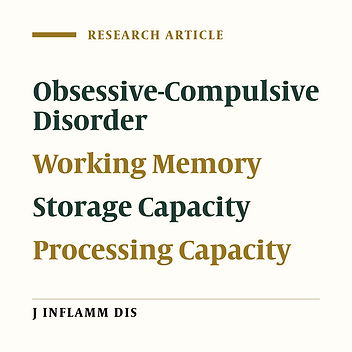 Comparison of working memory capacity of obsessive-compulsive patients with control group