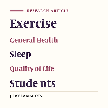 Effect of exercise on general health, quality of sleep and quality of life in Ferdowsi University of Mashhad students