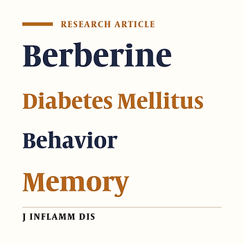 Effect of Berberine Hydrochloride on memory and learning in Streptozotocin-induced diabetic rats