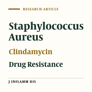 Detection of MLSB phenotypes and inducible Clindamycin resistance in staphylococcus aureus isolates in-patients of Qazvin and Tehran teaching hospitals