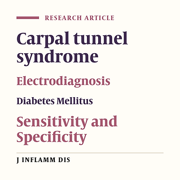 Validity of carpal tunnel syndrome diagnostic tests in diabetic patients
