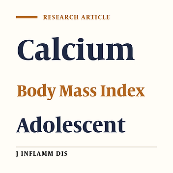 Association between calcium intake and body mass index in adolescent girls
