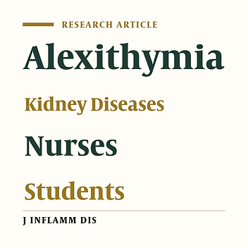 The amount of alexithymia among patients with kidney diseases, students and nurses in Kermanshah (2012)